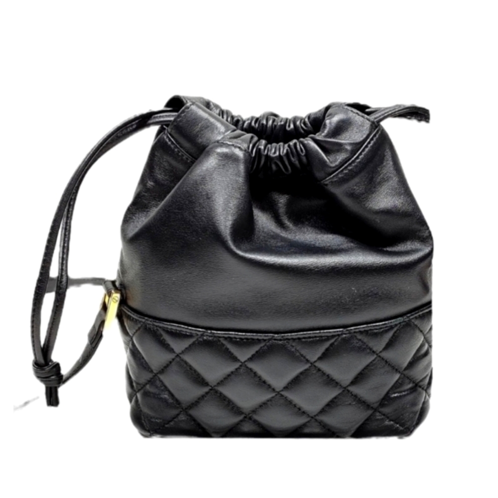 Authentic VERSACE NAPPA QUILTED MEDUSA BUCKET BAG - Picture 2 of 12
